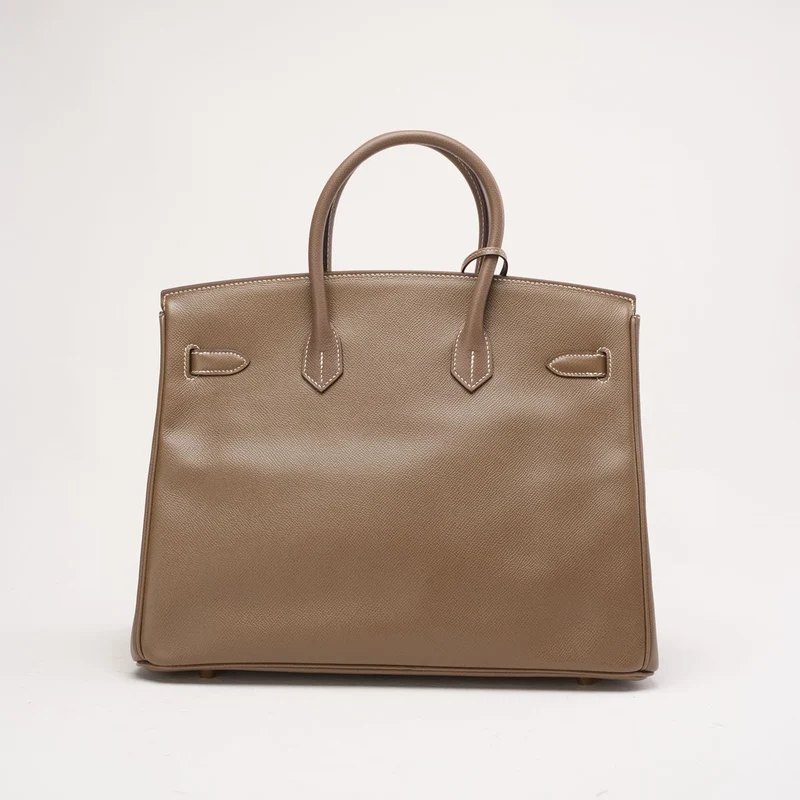 Hermes Birkin 35 Etoupe Epsom R Square 2014