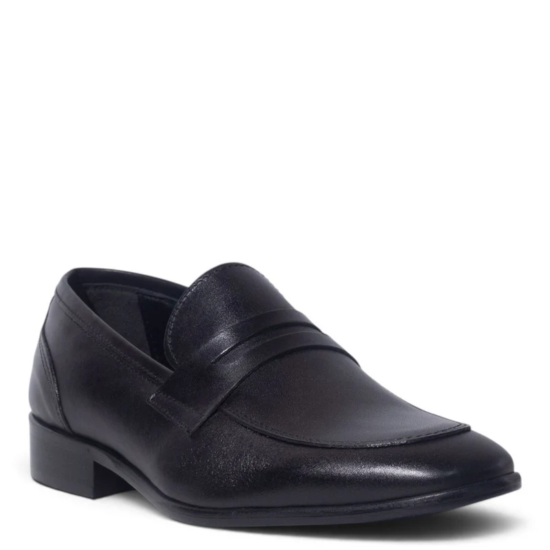 Italian Men Black Leather Shoes #5280