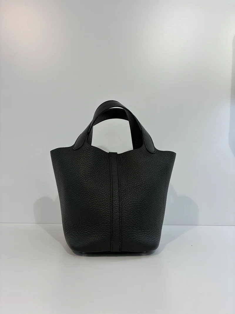 Hermes Picotin 18 Taurillon Clemence Noir 2025