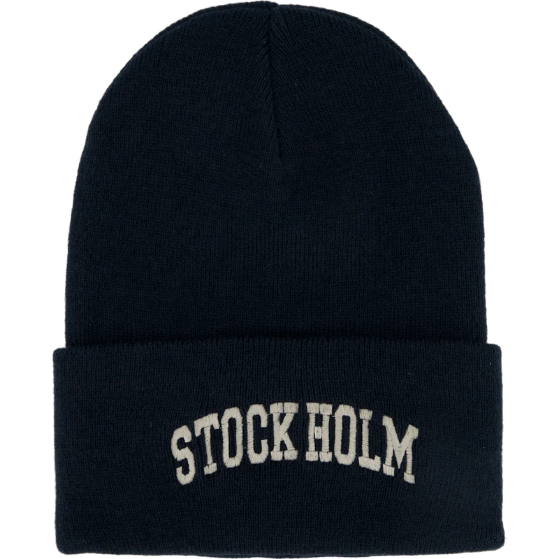 Stock Holm Workwear Beanie Navy/cream