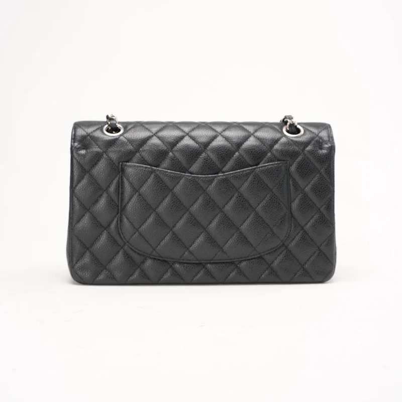 Chanel Classic Double Flap Bag Medium Caviar Black 2015