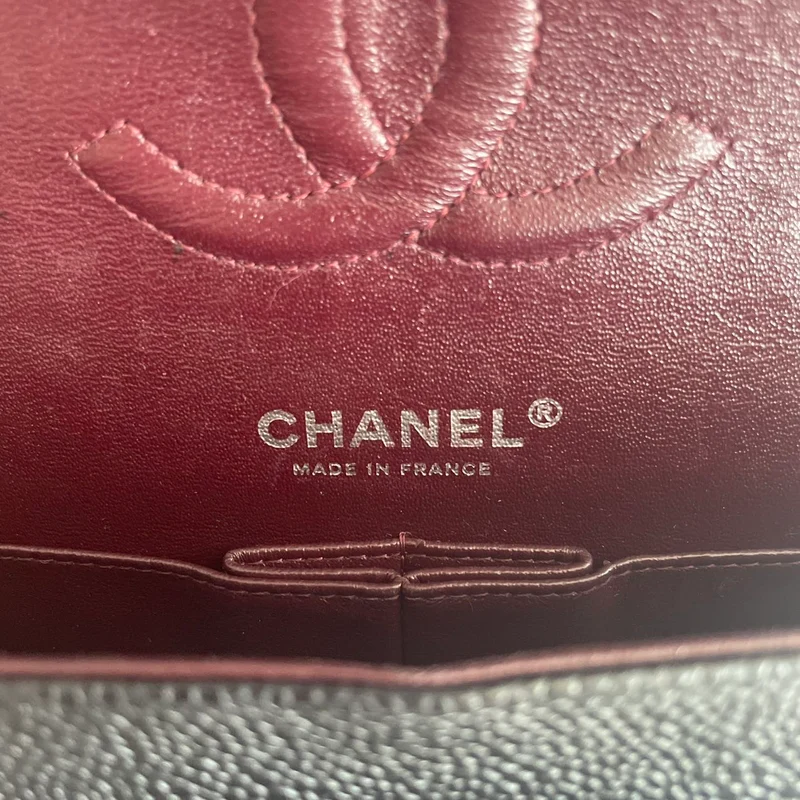 Chanel Classic Double Flap Bag Medium Caviar Black 2015