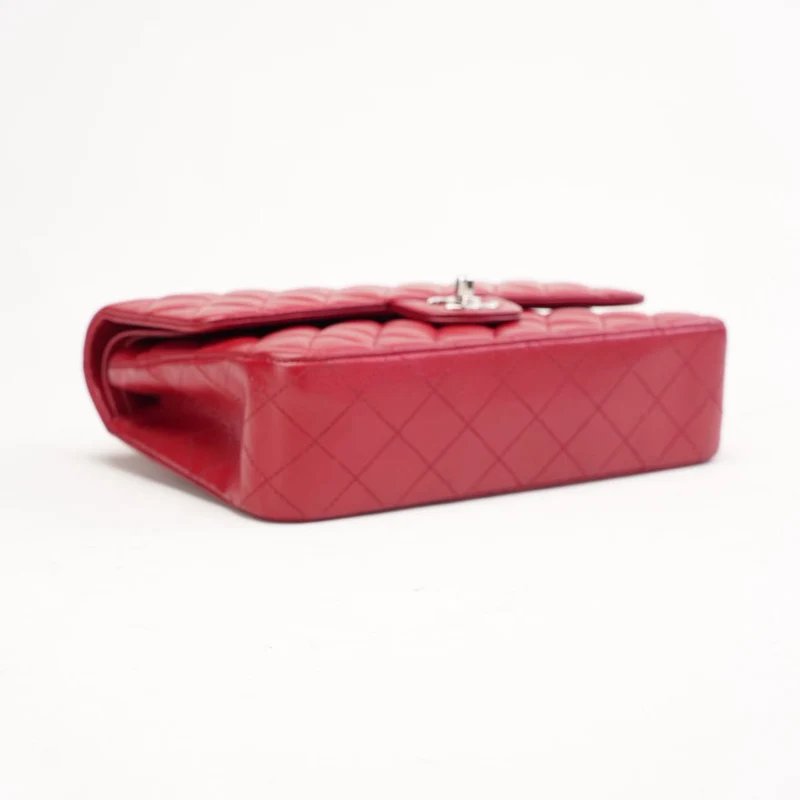 Chanel Classic Double Flap Bag Medium Caviar Red 2012