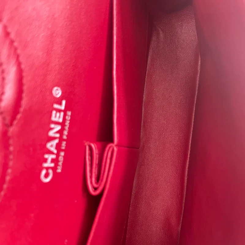 Chanel Classic Double Flap Bag Medium Caviar Red 2012