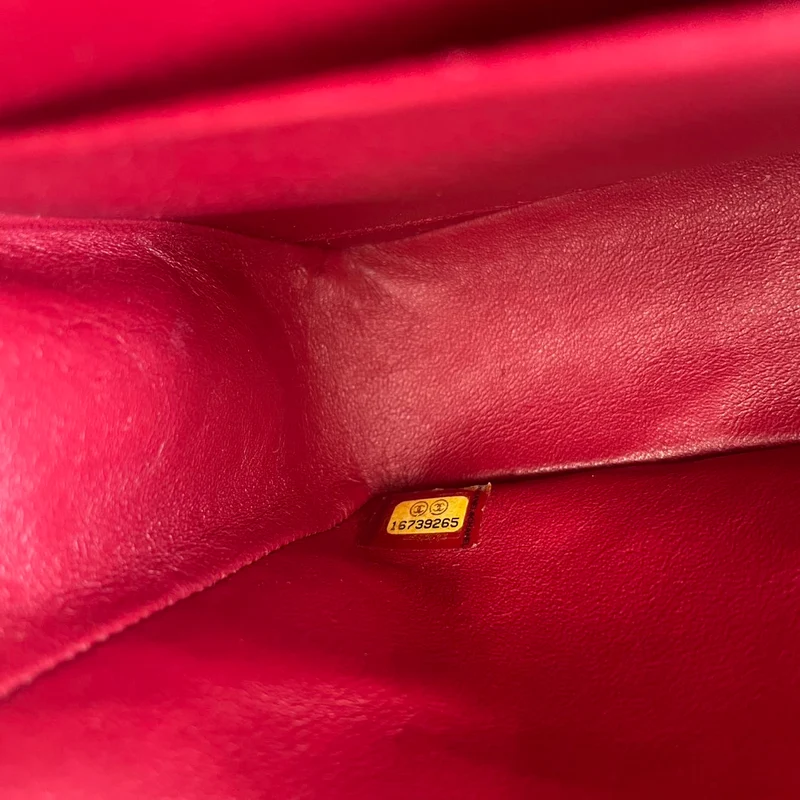 Chanel Classic Double Flap Bag Medium Caviar Red 2012
