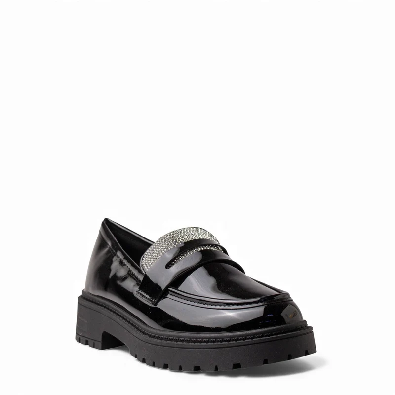 Europeon Union Women Black VernisLeather Shoes #4571