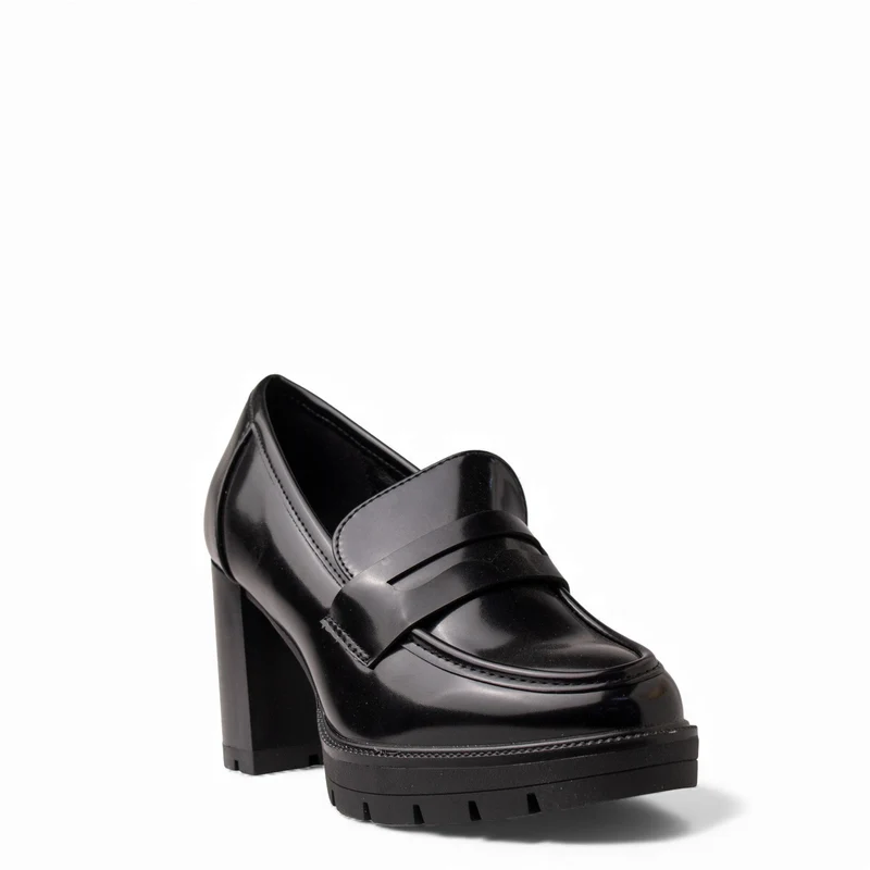 Europeon Union Women Black Leather Shoes #4631