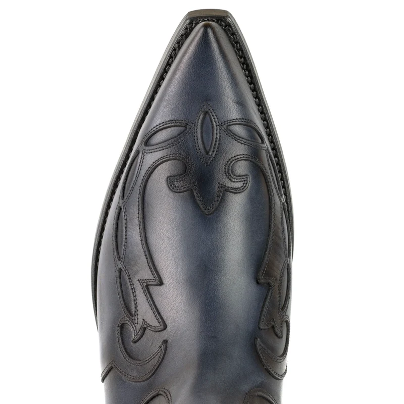 Cowboy Country Western Stiefeletten für Herren und Damen 1931 aus grauem Leder