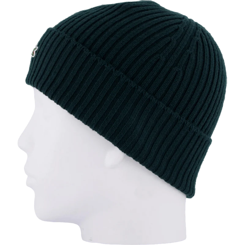 Rib Knit Brushed Wool Beanie Sinople Green Yzp