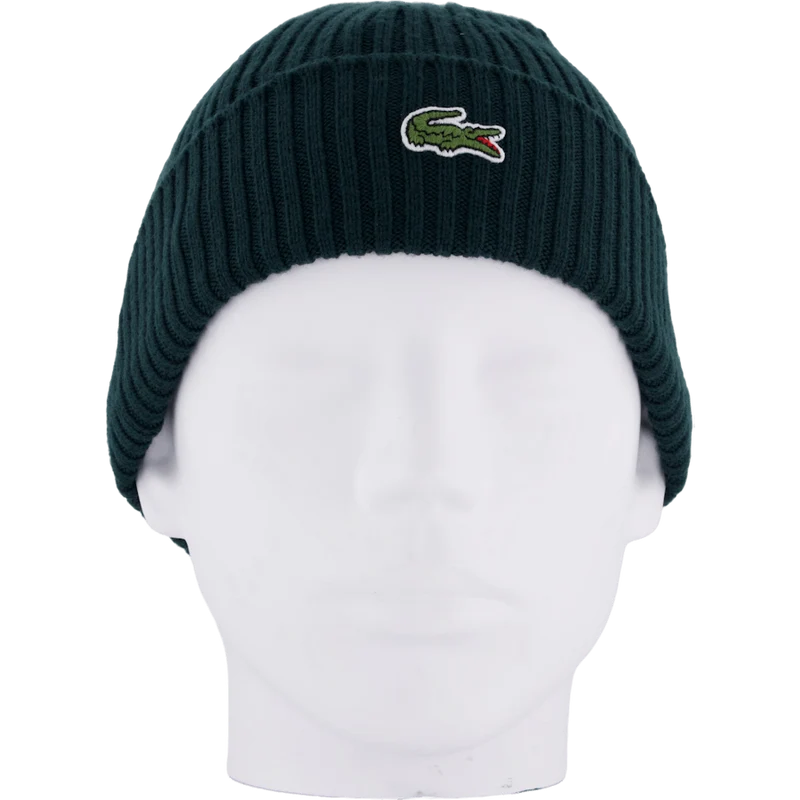 Rib Knit Brushed Wool Beanie Sinople Green Yzp