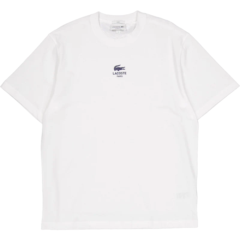 Signature Print Cotton T-shirt 70v White