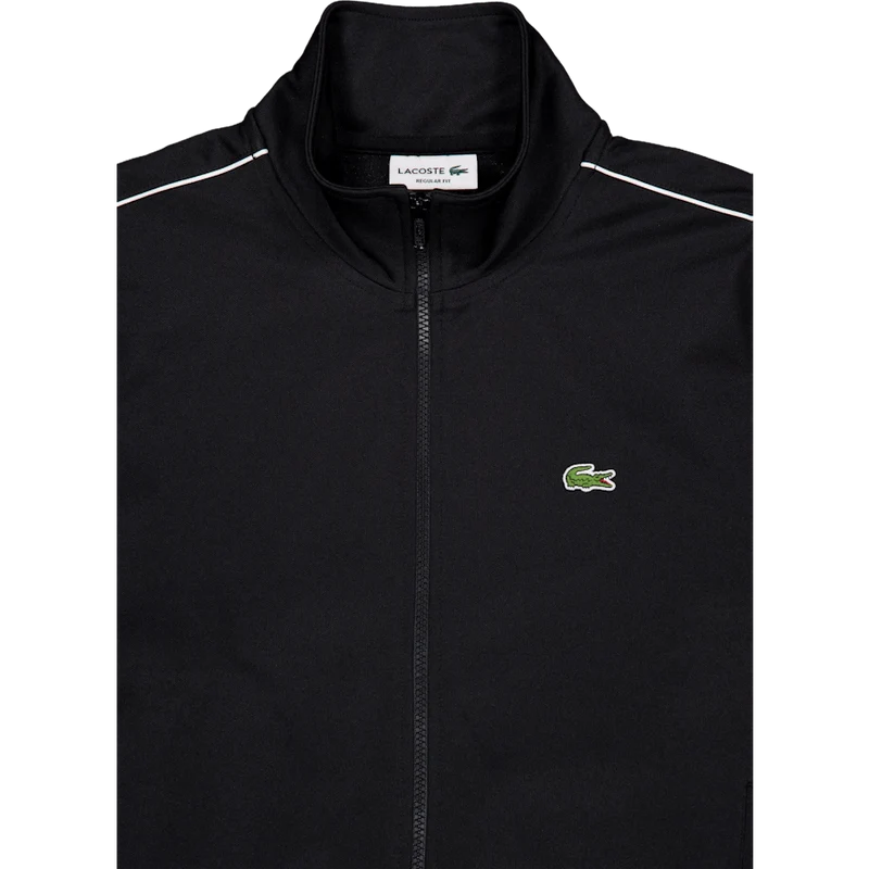 Paris Piqué Zip Front Track Ja Noir 031