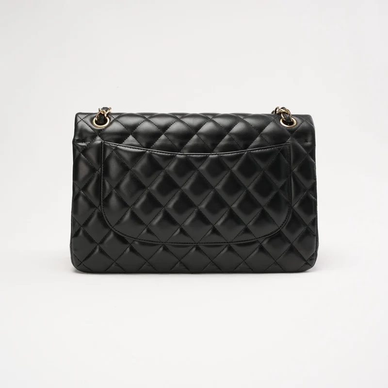 Chanel Timeless Jumbo Double Flap Lamm Schwarz 2011