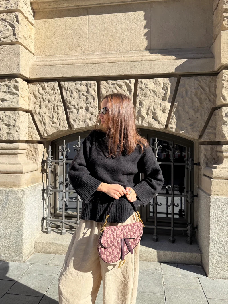 Christian Dior Oblique Satteltasche Burgunderrot 2019