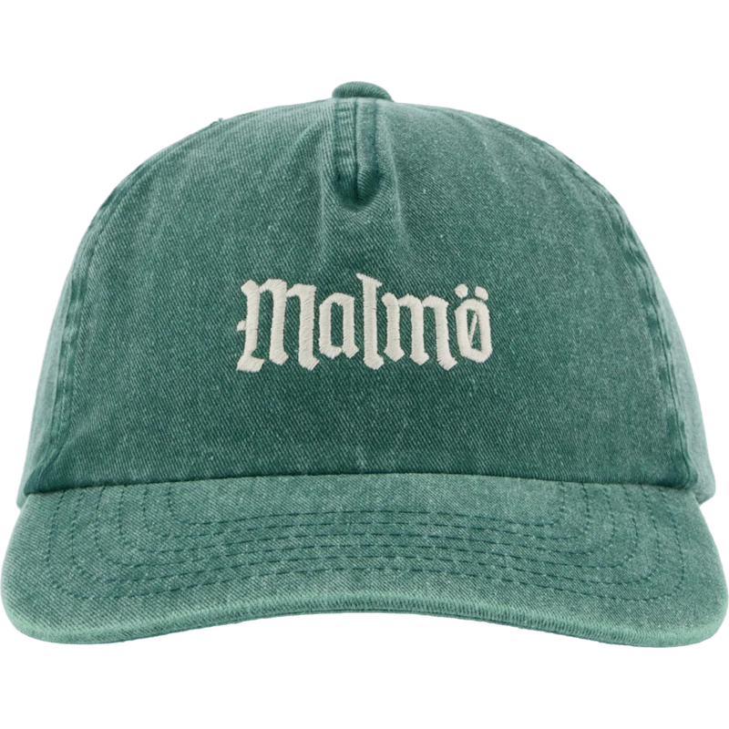 Malmö 5 Panel Cap Bottle Green / Cream