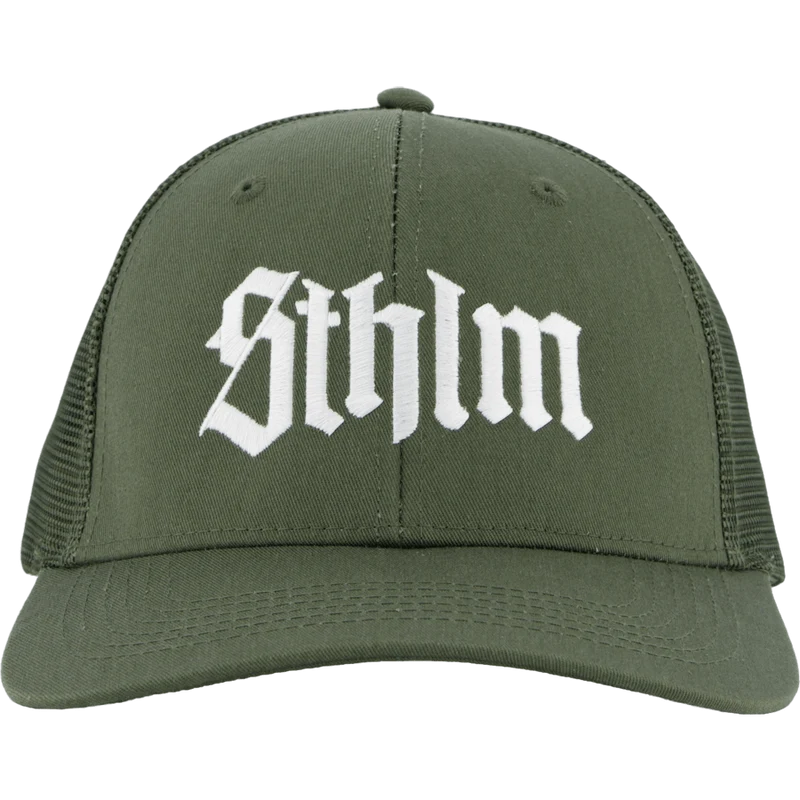Sthlm Classic 6 Panel Trucker Olive/white