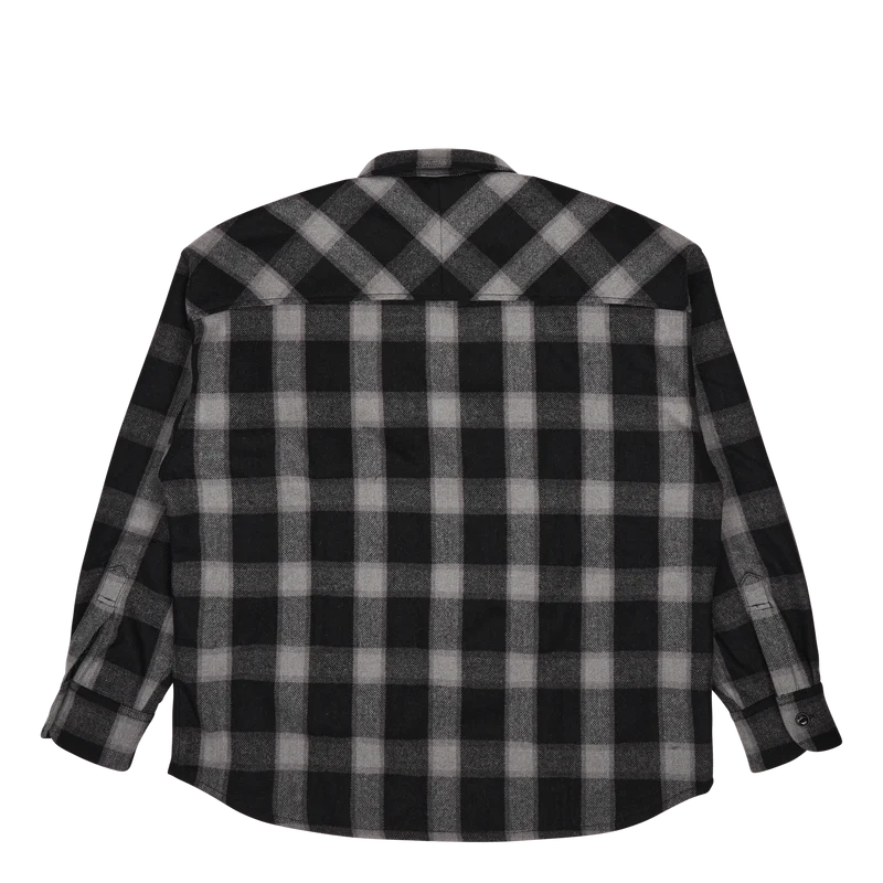 Buffalo Check Sh Ls . Wn Gray