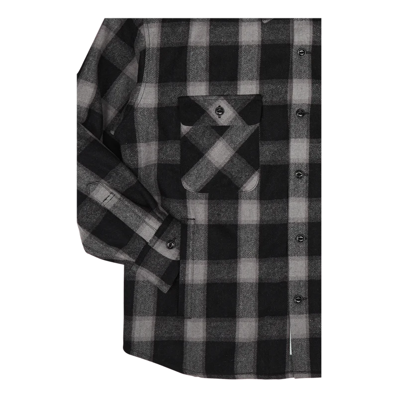 Buffalo Check Sh Ls . Wn Gray