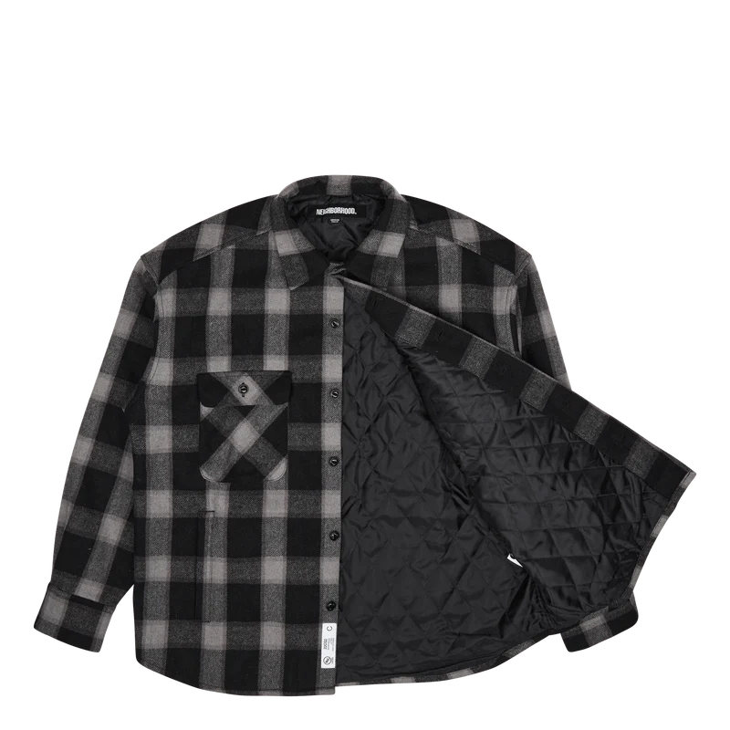 Buffalo Check Sh Ls . Wn Gray