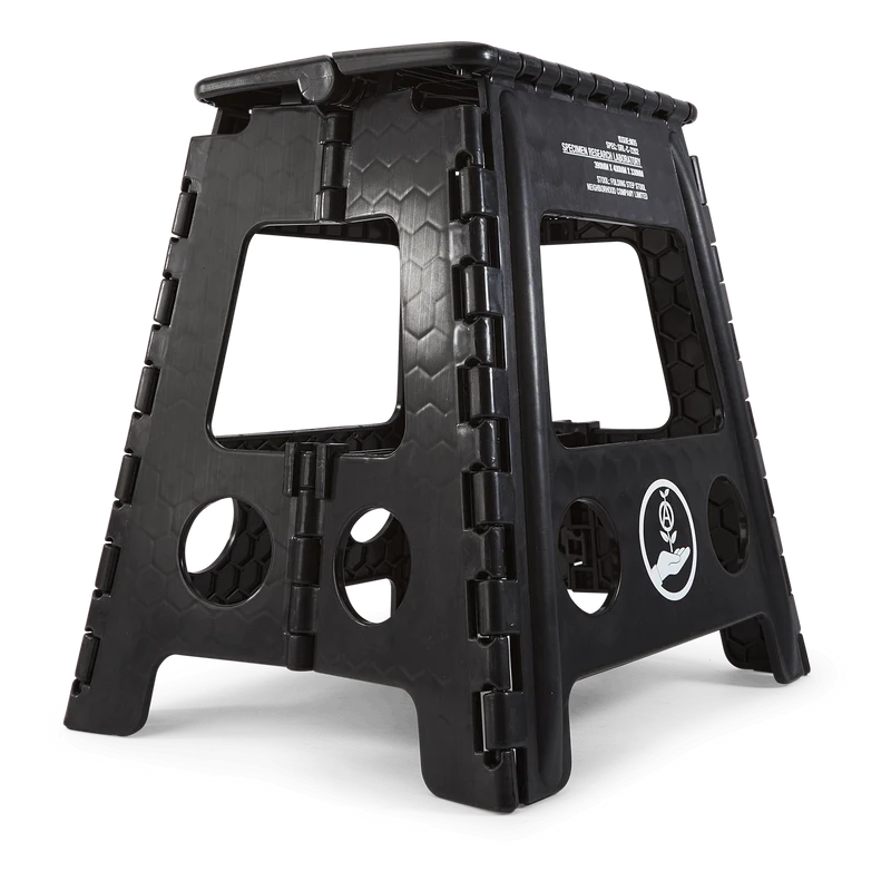 Srl Folding Stool-l . Pp Black