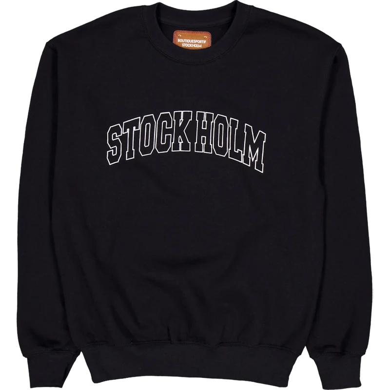 Stock Holm Crewneck Black