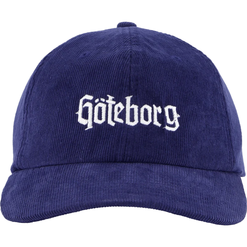 Göteborg Corderoy Dudecap Navy/white