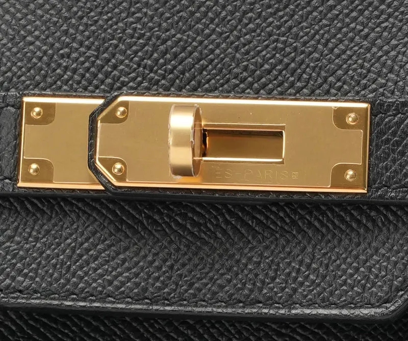 Hermès Birkin 35 Sellier Epsom Leder Schwarz 2014