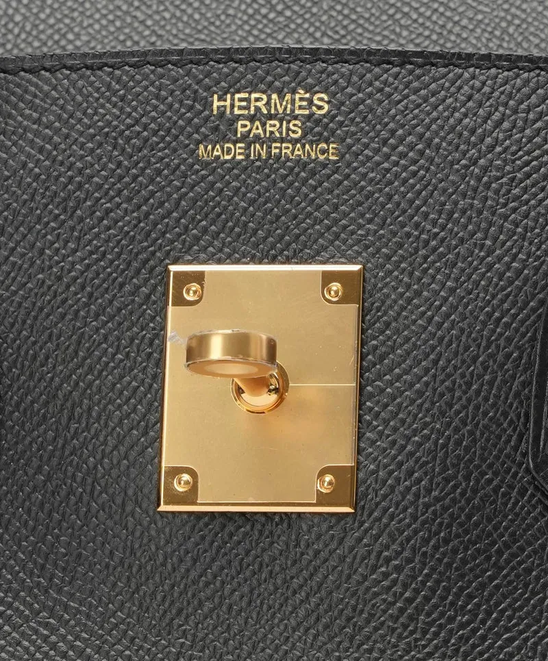 Hermès Birkin 35 Sellier Epsom Leder Schwarz 2014