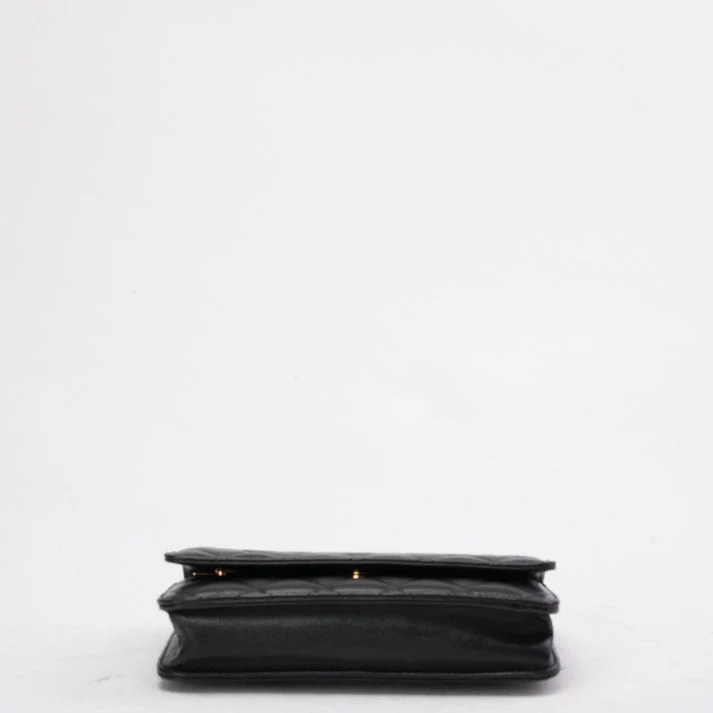 Chanel Classic Wallet on Chain (WOC) Lammleder Schwarz 2020