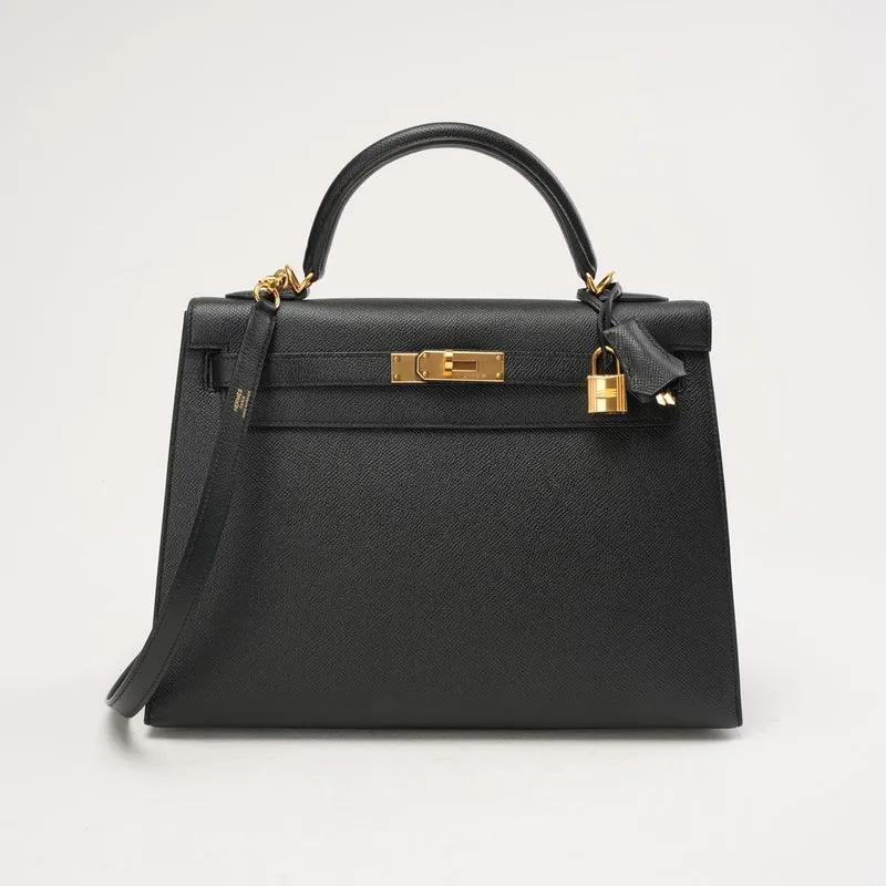 Hermès Sellier Kelly 32 Epsom Schwarz 2016