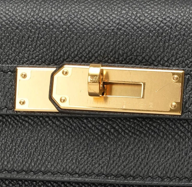Hermès Sellier Kelly 32 Epsom Schwarz 2016