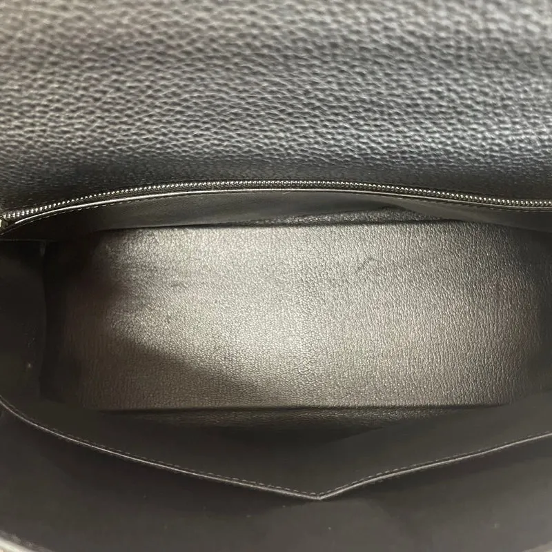 Hermes Vintage Sellier Kelly 32 Togo Schwarz 2004