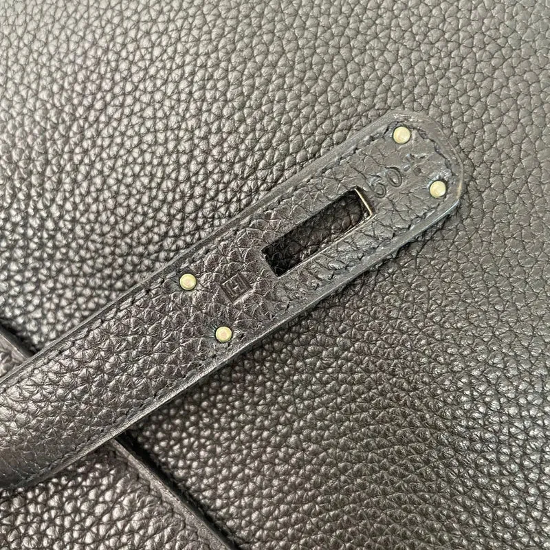 Hermes Vintage Sellier Kelly 32 Togo Schwarz 2004
