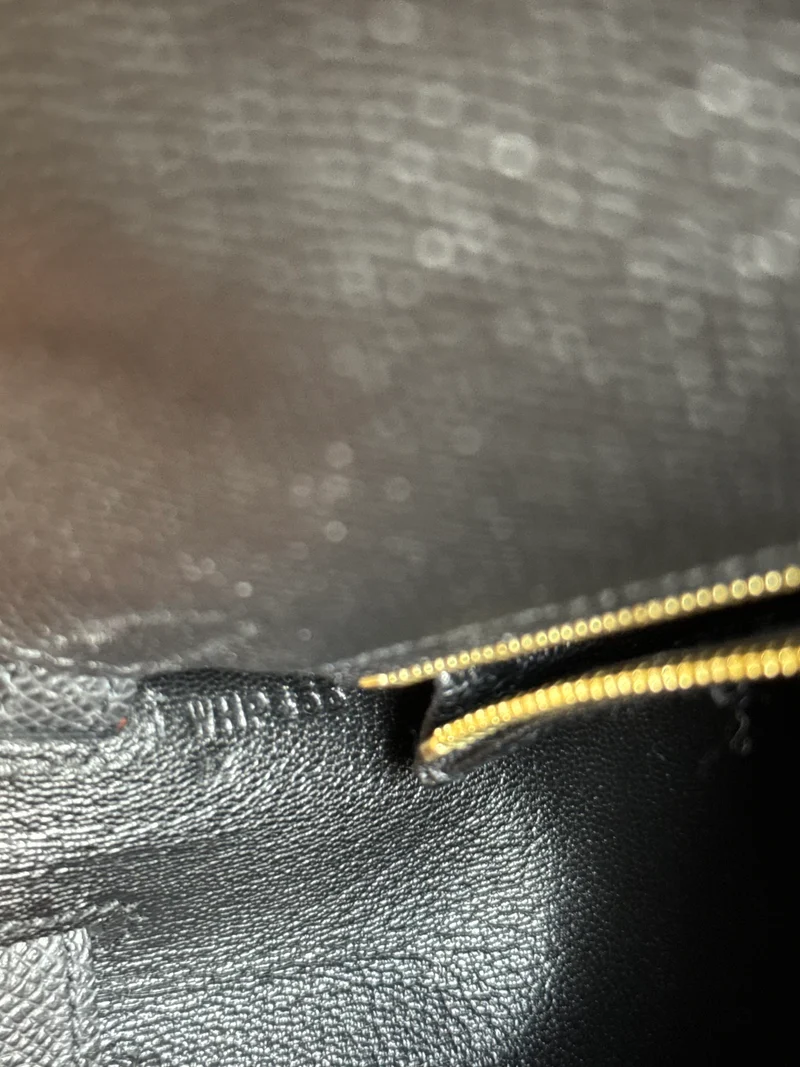 Hermes Sellier Kelly 25 Epsom Leder Schwarz 2024