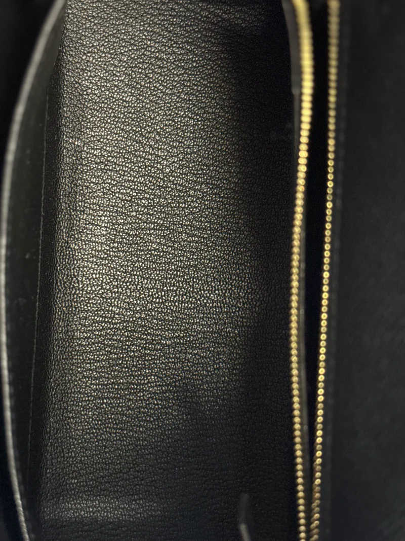 Hermes Sellier Kelly 25 Epsom Leder Schwarz 2024