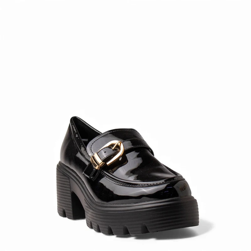 Europeon Union Women Black VernisLeather Shoes #4707