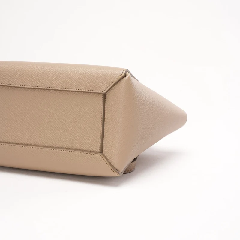 Celine Micro Belt Bag in Light Taupe aus genarbtem Kalbsleder 2020