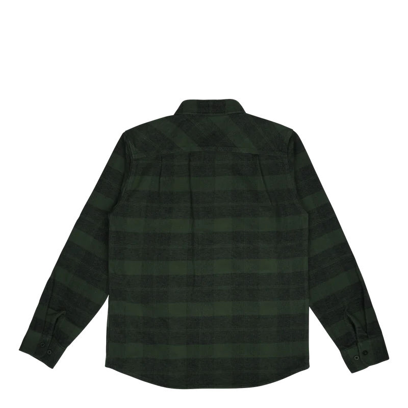 Bowery Heavyweight L/s Flannel Forest Green