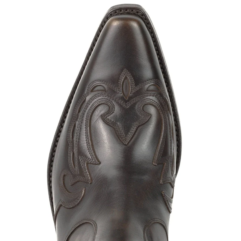 Cowboy Country Western Stiefeletten für Herren und Damen 21 aus braunem Leder