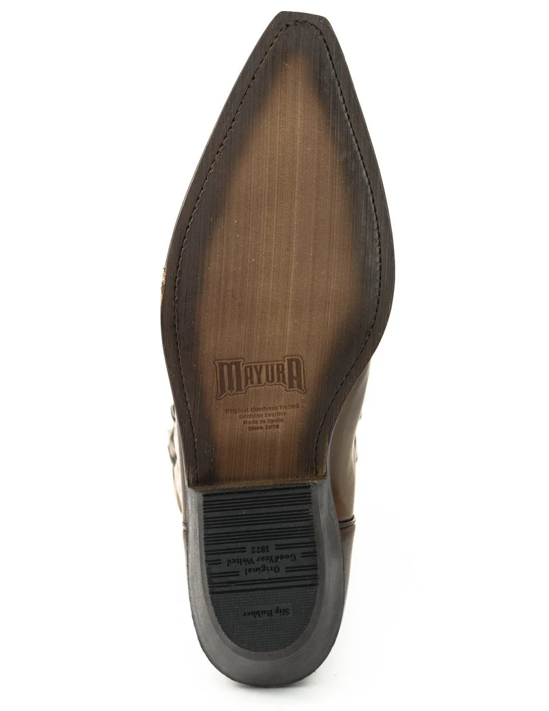 Cowboy Country- und Westernstiefel für Damen und Herren 1920 Braunes Leder