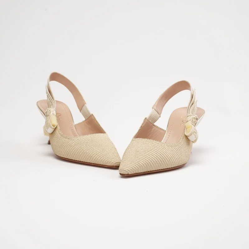 Christian Dior J 'Adior Beige Slingback Pumps Größe 38