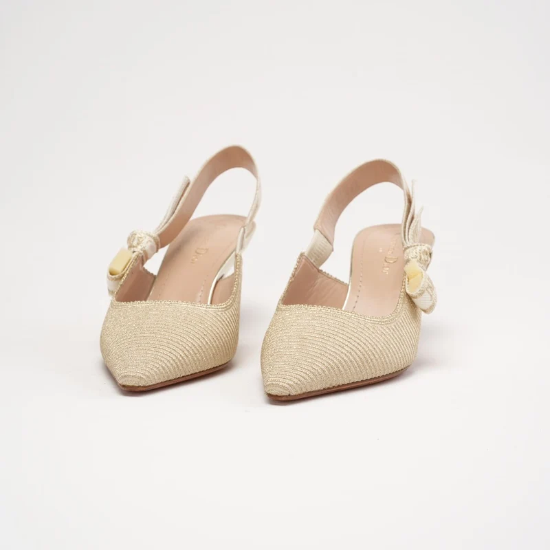 Christian Dior J 'Adior Beige Slingback Pumps Größe 38