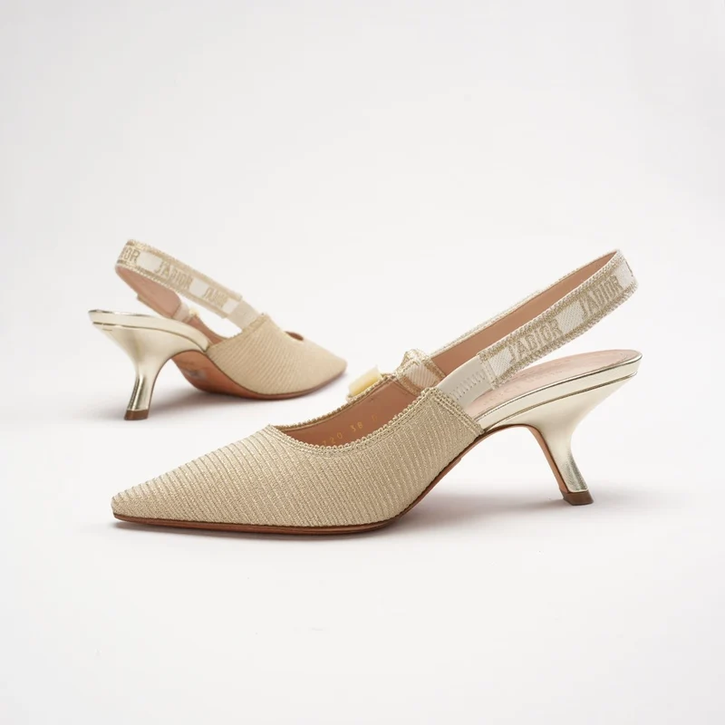 Christian Dior J 'Adior Beige Slingback Pumps Größe 38