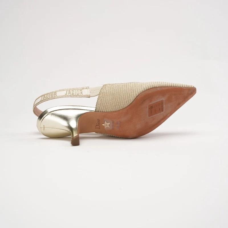 Christian Dior J 'Adior Beige Slingback Pumps Größe 38