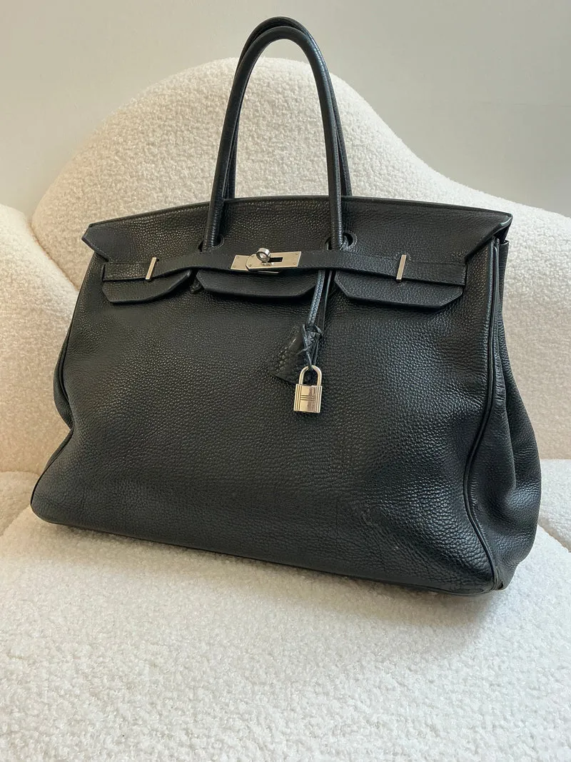 Hermes Birkin 40 Togo Black Palladium 2005