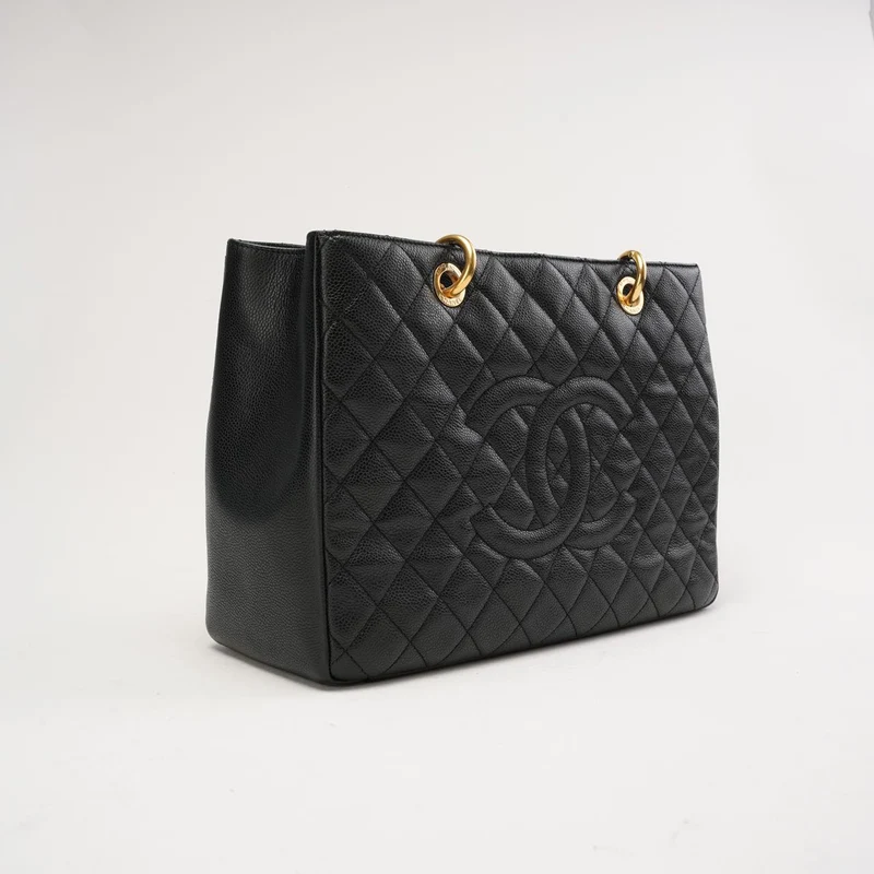 Chanel Grand Shopping Tote (GST) Caviar Black 2014