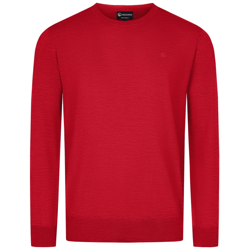 Baumwollpullover Rundhals Herren
