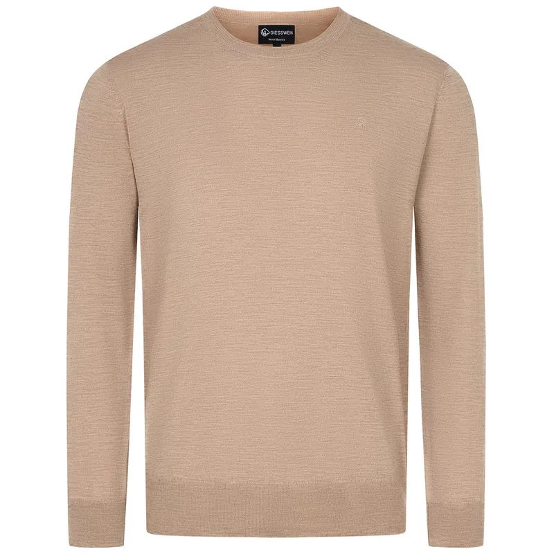Baumwollpullover Rundhals Herren