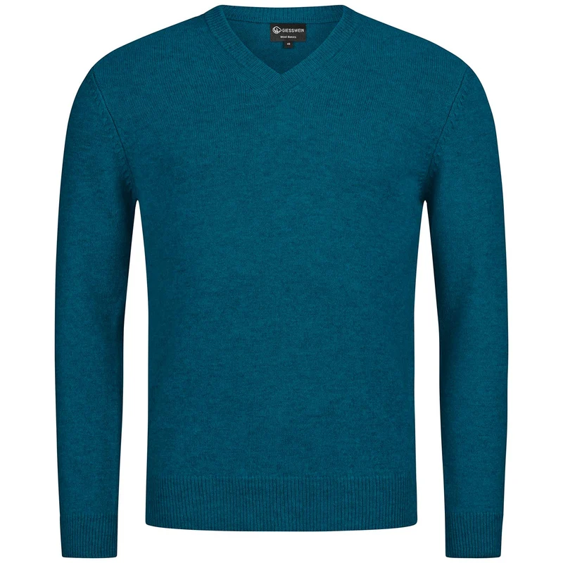 Wollpullover V-Ausschnitt Herren