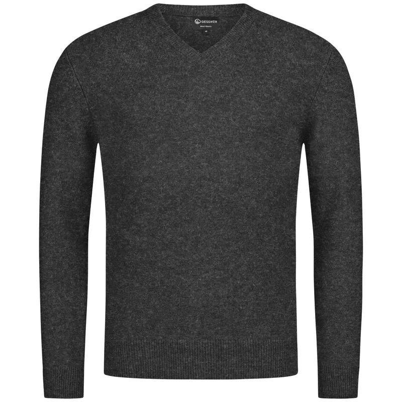 Wollpullover V-Ausschnitt Herren